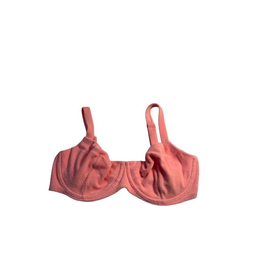 Vs Victoria Secret swim 38DD/ 38E underwire bra pink fuzzy